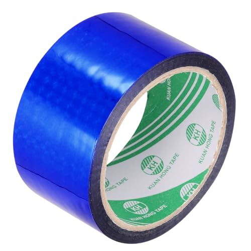 MECCANIXITY Blue Check Pattern Metalized Tape 2 Inch x 55 Yards Decor Tape for Detailing Accent Wall, Graphic Arts