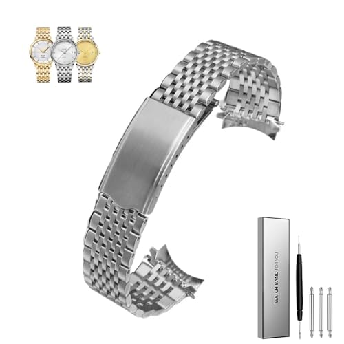 Sangle de montre brotte courbe en acier contre la transpiration des bracelets cuir