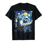 Police Box Starry Night Vintage T-Shirt