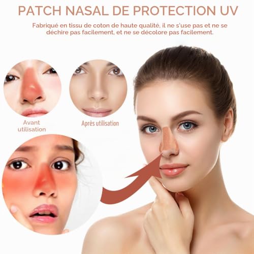 24 Pièces Patchs de Protection Nasale Anti-UV pour L'extérieur – vue 4