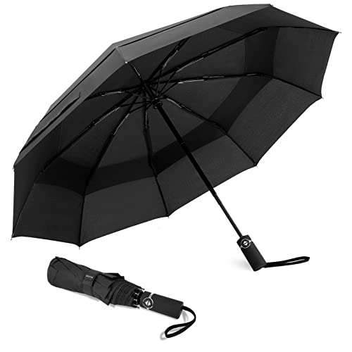 Amazon Brand - Eono Regenschirm Taschenschirm Kompakter Falt-Regenschirm,...