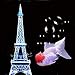 LOOPIG Crystal Eiffel Tower Aquarium Fish Tank Decorations Bubble Light Aquascape Kit