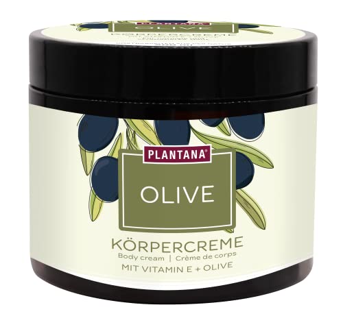 PLANTANA® Bio-Olive Körpercreme 500 ml | für trockene anspruchsvolle Haut | mit Vitamin E | vegan | Fair Trade | aus biologischem Anbau | dermatologisch getestet | ergiebig | schnell einziehend