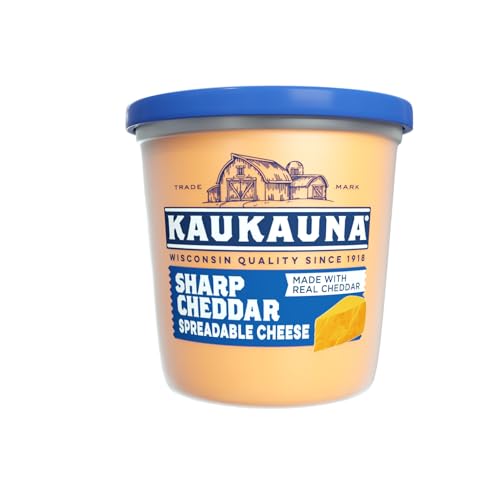 Kaukauna Spreadable Cheese, Sharp Cheddar Cheese Cup,...