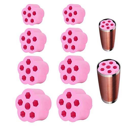 Cup Turner Foam Sets, Tumbler Turner Foams Inserts for 3/4 Inch PVC Pipe, Tumbler Spinner Foams Fit 40 oz 30 oz 20 oz 10 oz All Tumblers Crafting (Pink)