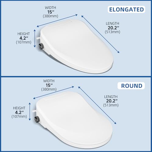 Jevinni A10001028 Bidet Toilet Seat - Round Smart Toilet Seat thumb #6