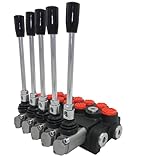 Handsteuerventil Handhebelventil Hydraulik 40L 5-fach für 4xDW 1xEW Zylinder