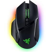 Razer Basilisk V3 Pro Wireless Gaming Mouse HyperScroll Tilt Wheel - 30K DPI Optical Sensor - Gen-3 Optical Switches - 13-Zone Chroma RGB - 13 Programmable Controls - 3 Connection Modes - Black