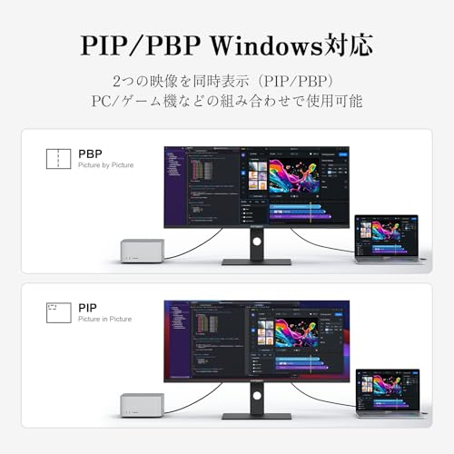 undefined INNOCN 40インチモニター 5K 大画面ディスプレイ 21:9 IPS非光沢 HDR400 ウルトラ ワイドモニター USB Type-C給電/HDMI2.1/DP1.4/USBハブ付き/スピーカー内蔵 ブルーライト軽減 高さ・左右調整 40C1U の商品画像 6