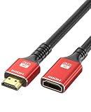 TOMSING 8K HDMI 2.1 延長ケーブル 1m 延長コード HDMIケーブル 48Gbps 超高速8K@60Hz 4K@120Hz 2K@240Hz eARC QMS Dynamic HDR UHD 3D for PC ノートパソコン PS5/PS4 Pro Switch XBox 等対応 （レッド，1m）