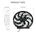 JDMSPEED New 14'' Inch Universal Slim Pull Push Racing Electric Radiator Fan Engine Cooling