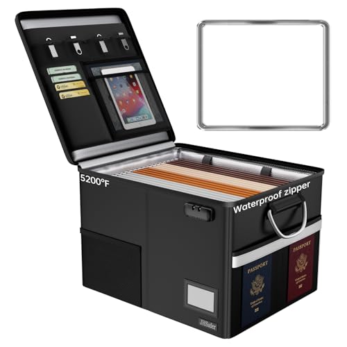 Fireproof Lockable Document Box with Handle