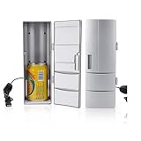 Mini-Kühlschrank-Compact Mini-USB-Kühlschrank Mit Gefrierfach Dosen Trinken Bierkühler Wärmer Reisen Auto Büronutzung-Im Freien Heiß Und Kalt