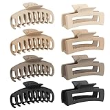 Hair Claw Clips for Thick Hair & Thin Hair, Large Hair Clips for Women & Girls, 8 PCS 4.3 Inches Str