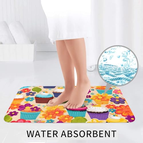 Tapis de salle de bain pour WC et coiffeuse Rainbow Cake tapis de douche 3 pièces - 6