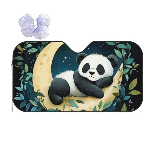 Parasol Ventana Delantera Automóvil Panda para Evitar el Volante Caliente y Quemaduras del Sol
