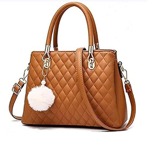 Image of women's pu leather handbag shoulder bag hand held bag with long strap queen collection simple sober and stylish (HB5)