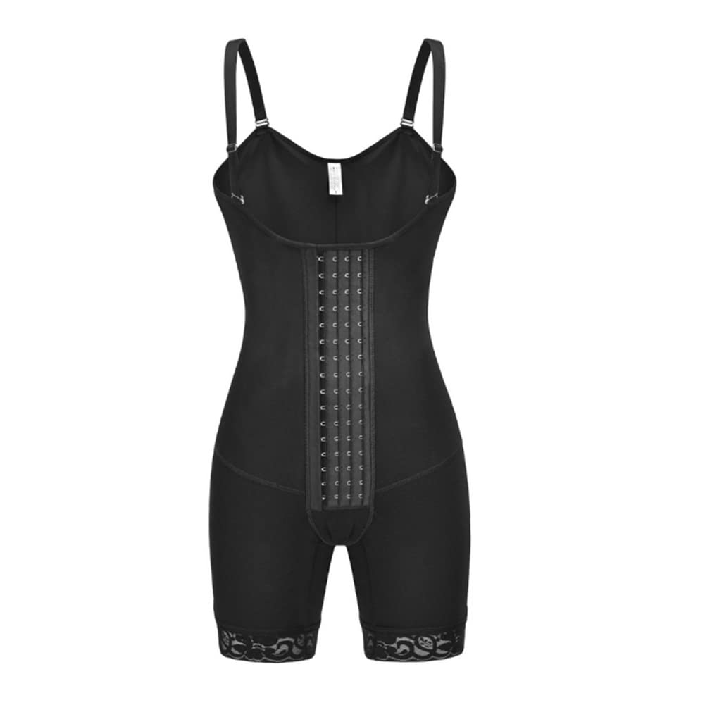 Wysoka kompresja Butt Lifter Body Shaper z przednimi zaciskami Regulowany Jednokolorowy Shapewear Dla Kobiet Bezszwowe Shapery(Czarny-XX-Duży