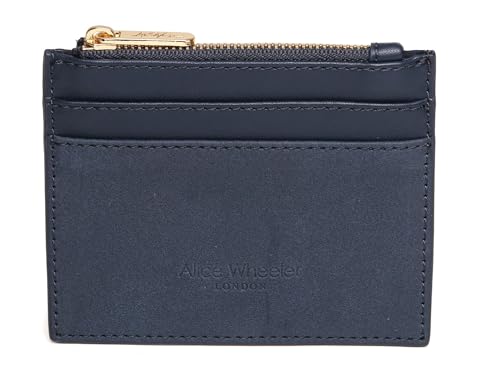 Image of Alice Wheeler Verona Coin Purse, Vegan Leather, 11.5 x 9 cm, Classic Colours (Navy)