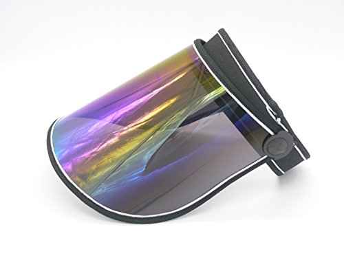 Oidon Plastic Sun Visor Uv Protection Hat Cap (Black) #TOP1