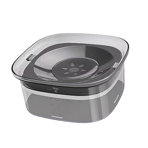 WeiLaiKeQi ペット給水器 犬用 猫用 水飲み器 犬用ウォーターボウル ペットウォーターディスペンサー 食器 水入れ 2L大容量給水器 飛び散り防止 溢れ 重力設計 滑り止め 手入れ簡単 取り外し可能 電気不要 お留守番対応 ゆっくり 水飲み 犬、