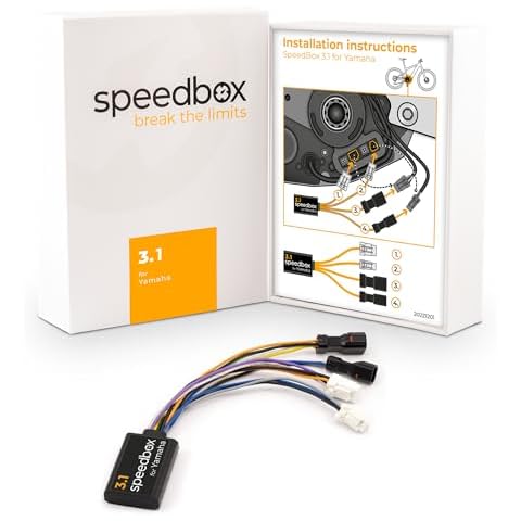 SPEEDBOX 3.1 Compatible with Yamaha PW-X3 + PW-S2 Motor/Premium E-Bike Tuning Chip/Speed Unlimited Cover
