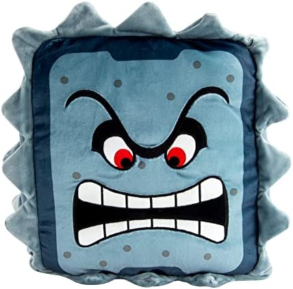 Club Mocchi- Mocchi- Nintendo Super Mario Plush - Thwomp Plushie - Collectible Squishy Plushies - 15 Inch