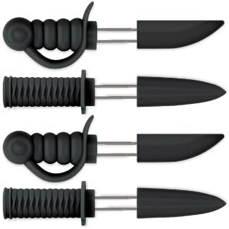 LEOFFY PIRATE VERSUS NINJA SWORD CORN SKEWERS, SET OF 4