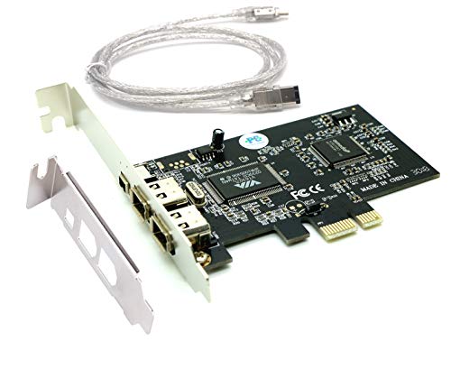 image for Sintech Firewire Card,PCI-e 3 Ports 1394A Firewire Adapter(2 x 6Pin an