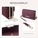 Roulens Small Crossbody Phone Bag for Women,PU Leather Mobile Phone Bags Card Holder Purse and Handbags,Shoulder Bag with Adjustable Strap - Image 7