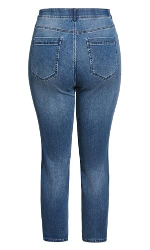 Women's Plus Size Jean Lyric Emb Crop4