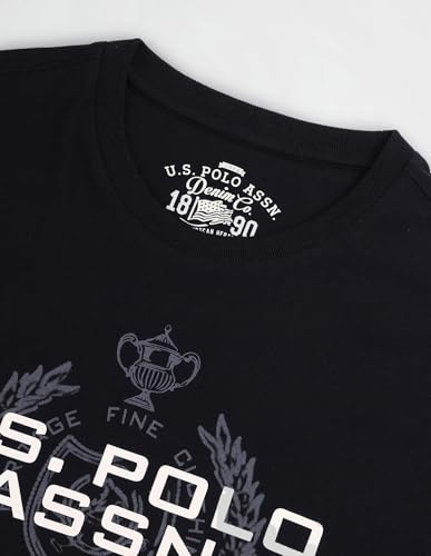 Image of U.S. Polo ASSN. Brand Printed Cotton T-Shirts for Men - Half Sleeves Mens Casual T Shirts