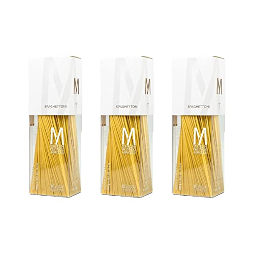 Mancini Pastificio Agricolo - Confezioni Storiche - Spaghettoni - 3 Confezioni da 1 Kg