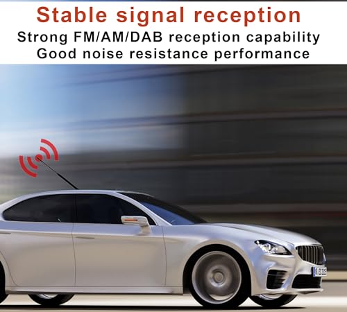 Autoradio Antenne,Autoantenne Kurz Universal 23.5cm + 6.5cm Autoantenne Dachantenne für Optimalen AM/FM-Empfang mit M4, M5, M6 Superkompatibilität
