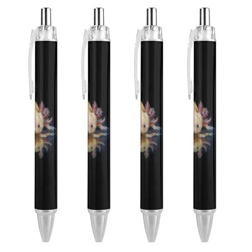 Stylos à bille rétractables axolotl pointe 0,5 mm pour un tracé sans bavure