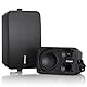 Inwa Outdoor Bluetooth Lautsprecher, Aktiv/Passive Wandhalterung 400W Lautsprecher, IPX5 wasserdichte, Drahtlose, Stereo, Aux, für Innen, Außen(Paar, MZ622, 1 Fernbedienung & AC/DC Adapter, RMS 40W)