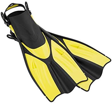Crivit Jet-Fin Fins, yellow and black, designed for efficient propulsion