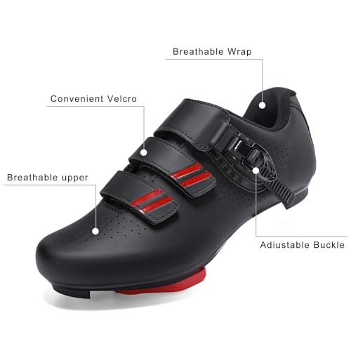 Womens Mens Cycling Shoes Compatible with Peloton Bike Indoor Road Riding Biking Bike Shoes with Delta Cleats Included3