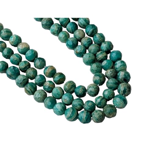 Perle d'amazonite russe 6-7mm facettée pour concevoir des cadeaux faits main