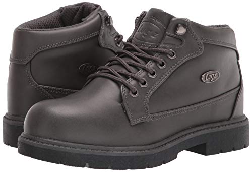 Lugz Bota masculina Mantle Mid Classic Espuma de memória Chukka Fashion, Cinza, 6.5