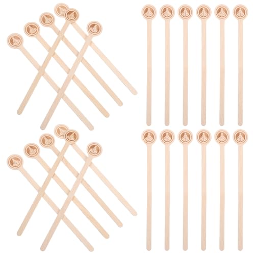 Hoowiffy 100piezas Palillo De Madera Para Agitadores Envueltos Individualmente Palitos Para Mezclar Cócteles Y Bebidas Con Extremos Redondos Aptos Para Espresso Y Bebidas Calientes