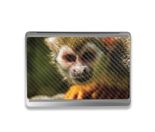 Image of MightySkins Carbon Fiber Skin Compatible with Microsoft Surface Laptop Studio 2 (2023) Full Wrap Kit - Squirrel Monkey | Protective, Durable Textured Carbon Fiber Finish | Made in The USA