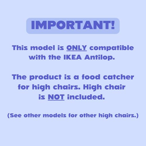 Image of CATCHY - High Chair Food Catcher - Compatible with IKEA Antilop High Chair | High Chair Food Catcher - High Chair Sold Separately - Baby & Toddler Food & Mess Catcher - Under High Chair Accessory