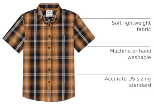 Image of Dubinik Mens Short Sleeve Button Down Shirts Soft Breathable Summer Vintage Regular Fit Lightweight Men's Casual Shirt