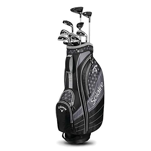Callaway Solaire '18 Paquete (Mano Derecha para Mujer, Acero, Juego de 11 Piezas, Negro), Normal