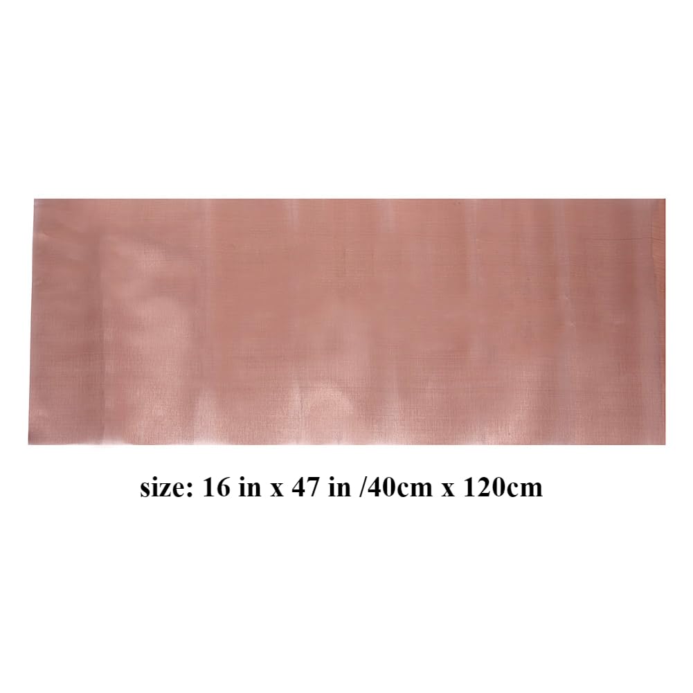 99.9% Pure Copper Screen Woven Mesh Screen 80 Mesh Copper Mesh Screen,Size 16" x 47"
