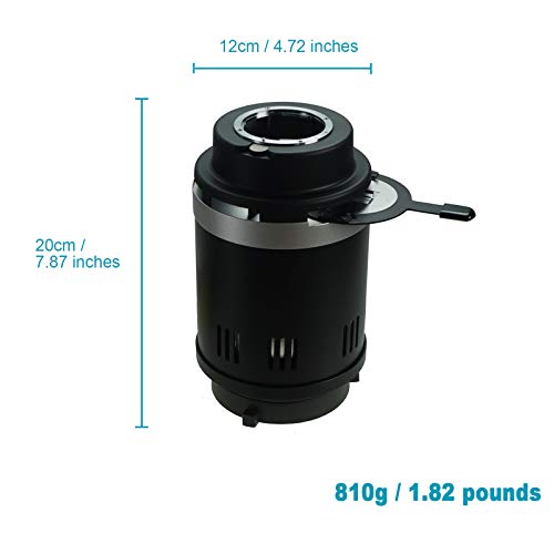 Wellmaking Conical Snoot Bowens Mount Studio Lighting Accessory,4 Color Filters And 6 Gobos Included For Monolight Photography Led Light And Strobe Light Photographic Equipment. Not Include Prime Lens #TOP3
