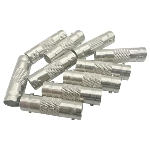 IMIYORE 10pcs bnc Female to Female CCTV Security Camera bnc Adapter Coupler bnc Connector Cover
