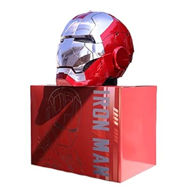 Iron Man Casco Eléctrico,1:1 Máscara De Casco con Apertura Y Cierre Automáticos Usable,MK5 Control Táctil De Varias Piezas Y Control De Voz En Inglés Coleccionables One Size A | Ya disponible en tu tienda friki favorita! En mundofriki.es!