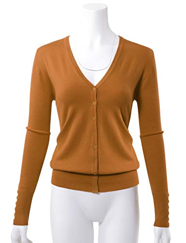 Image of Allsense Women's Long-Sleeve V-Neck Cardigan Sweater